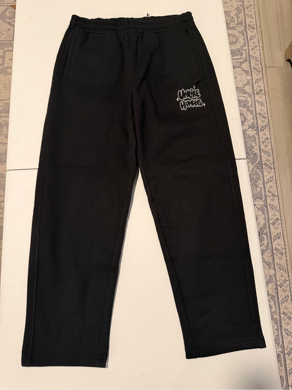 NWT Men's Unlike Humans Regent Fleece Sweatpants Medium Black